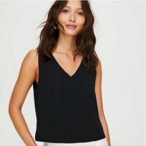 Babaton Black Sleeveless Blouse